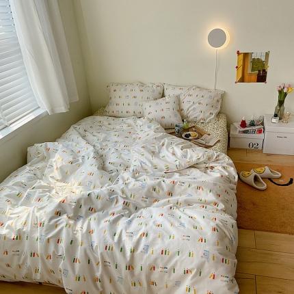 91家纺网 家纺一手货源 找家纺 （总）尺素 2021新款Ins韩国博主系列单床单