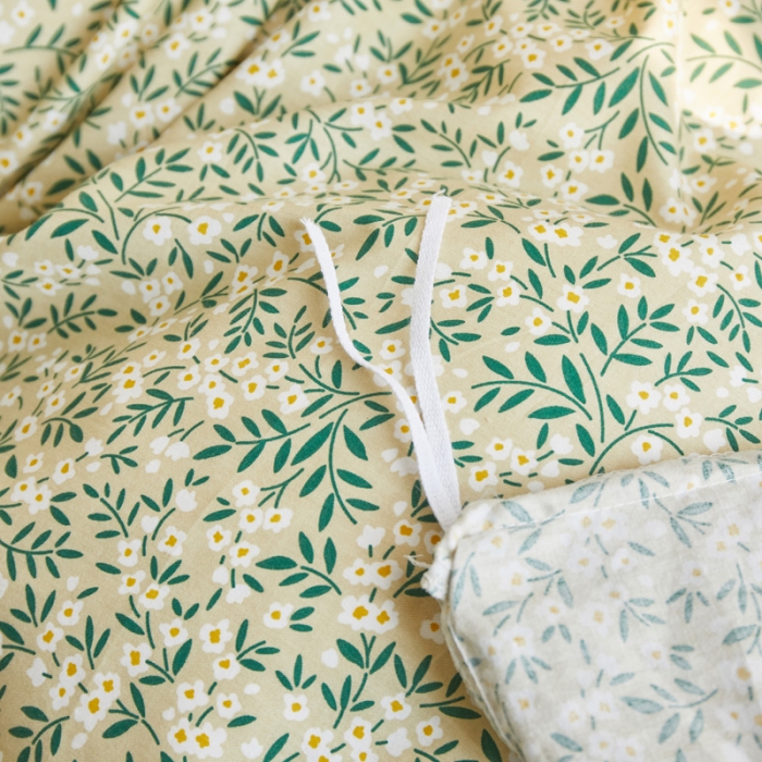 91家纺网 家纺一手货源 找家纺 怡家居 2021新款小碎花全棉田园四件套 情动