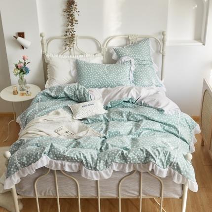 91家纺网 家纺一手货源 找家纺 怡家居 2021新款韩版全棉四件套 圆圆兔