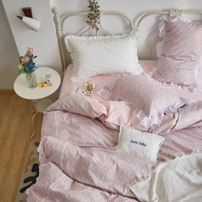 91家纺网 家纺一手货源 找家纺 怡家居 2021新款韩版全棉四件套 初春