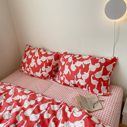 尺素 2021新款Ins韩国博主系列单枕套/只INS好运鸭