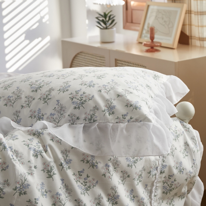 91家纺网 家纺一手货源 找家纺 怡家居 2021新款韩版全棉四件套 芳华