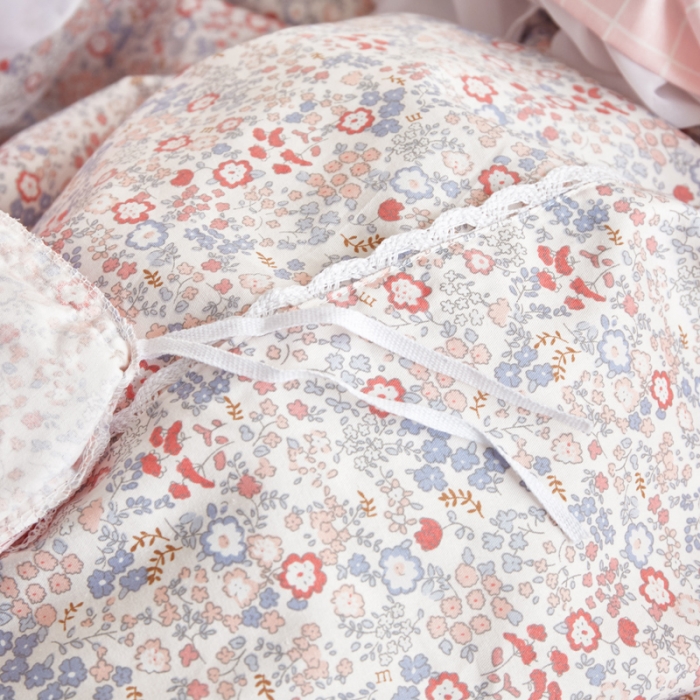 91家纺网 家纺一手货源 找家纺 怡家居 2021新款韩版全棉四件套 粉诺