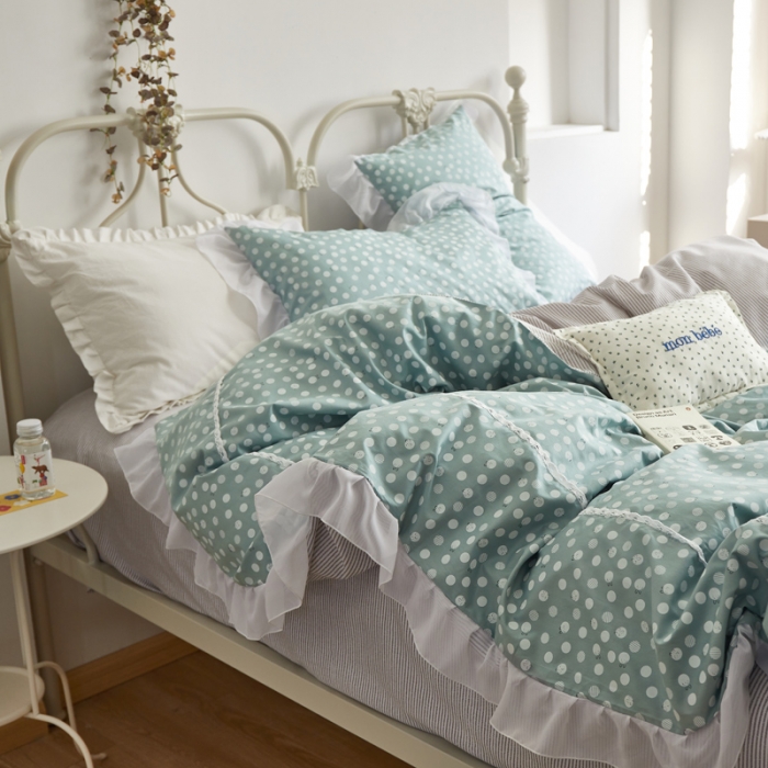 91家纺网 家纺一手货源 找家纺 怡家居 2021新款韩版全棉四件套 圆圆兔