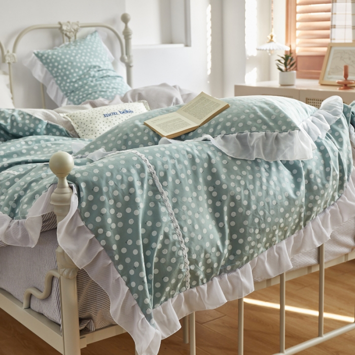 91家纺网 家纺一手货源 找家纺 怡家居 2021新款韩版全棉四件套 圆圆兔