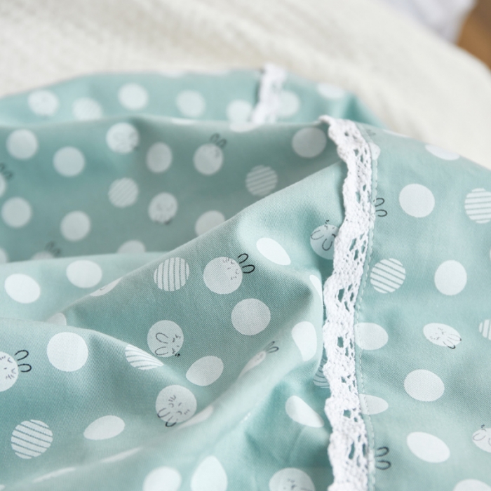 91家纺网 家纺一手货源 找家纺 怡家居 2021新款韩版全棉四件套 圆圆兔