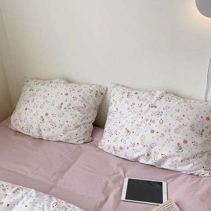 91家纺网 家纺一手货源 找家纺 尺素 2021新款Ins韩国博主系列单枕套/只INS小雅粉