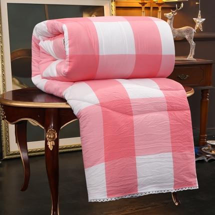 91家纺网 家纺一手货源 找家纺 易博被业 热卖柔软亲肤水洗棉冬被 记忆粉