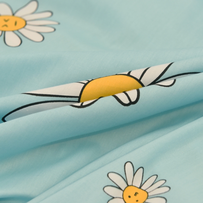 91家纺网 家纺一手货源 找家纺 朵希曼 全棉13372学生上下铺三件套系列 阳光绿