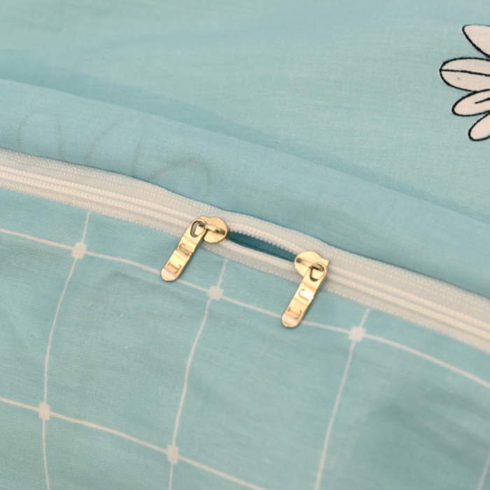 91家纺网 家纺一手货源 找家纺 朵希曼 全棉13372学生上下铺三件套系列 阳光绿