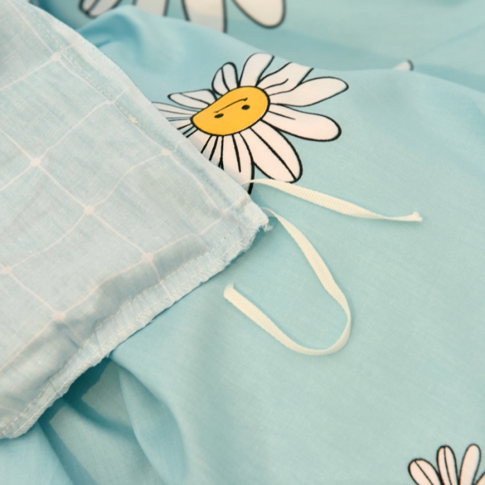 91家纺网 家纺一手货源 找家纺 朵希曼 全棉13372学生上下铺三件套系列 阳光绿