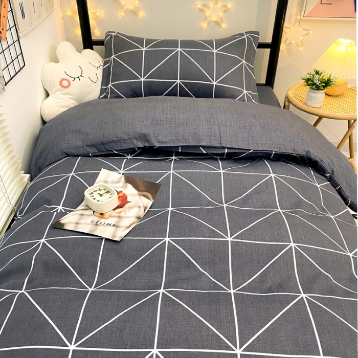 91家纺网 家纺一手货源 找家纺 朵希曼 全棉13372学生上下铺三件套系列 怡然