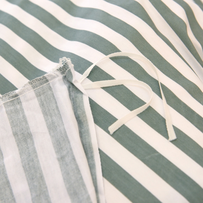 91家纺网 家纺一手货源 找家纺 朵希曼 全棉13372学生上下铺三件套系列 优雅格调-绿