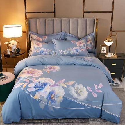 91家纺网 家纺一手货源 找家纺 （总）雲归梦2021全棉大版四件套第二批花卉格调系列