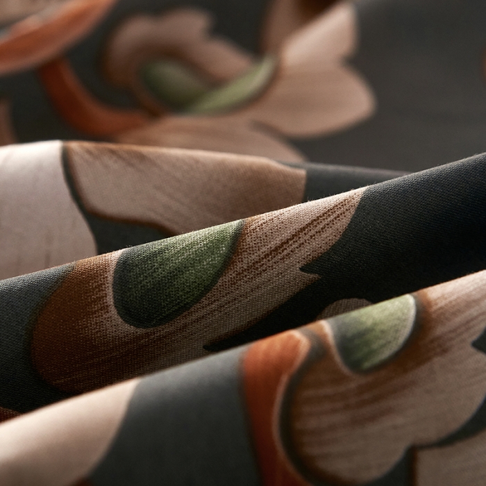 91家纺网 家纺一手货源 找家纺 雲归梦2021全棉大版四件套第二批花卉格调系列 东方韵绿