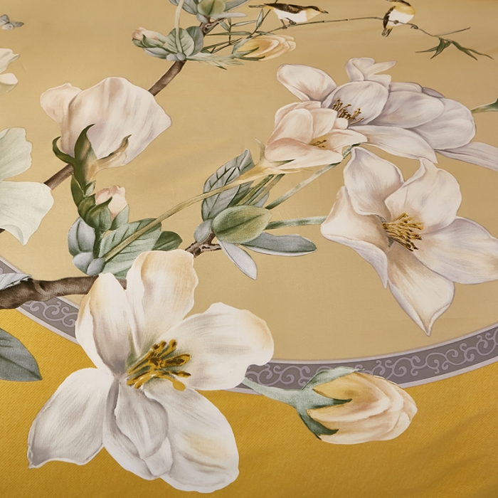 91家纺网 家纺一手货源 找家纺 雲归梦2021全棉大版四件套第二批花卉格调系列 婀娜多姿