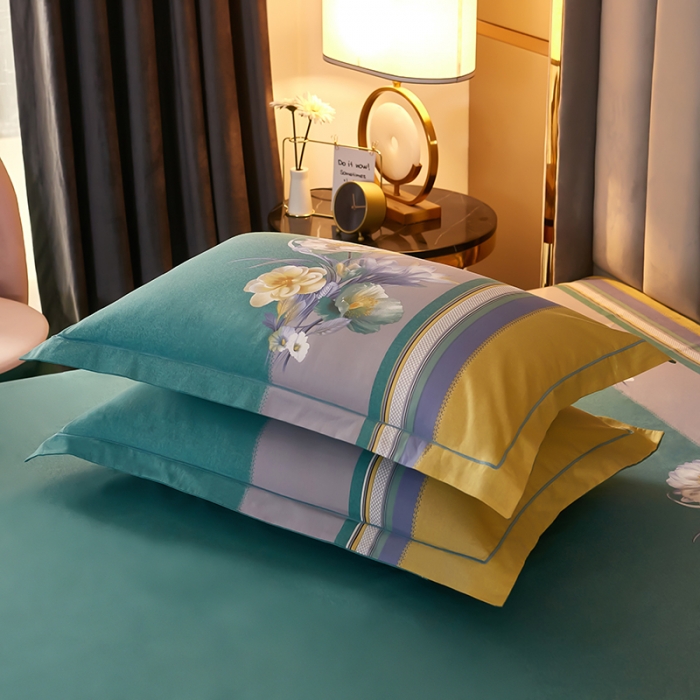 91家纺网 家纺一手货源 找家纺 雲归梦2021全棉大版四件套第二批花卉格调系列 倾城