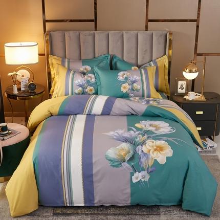 雲归梦2021全棉大版四件套第二批花卉格调系列 倾城