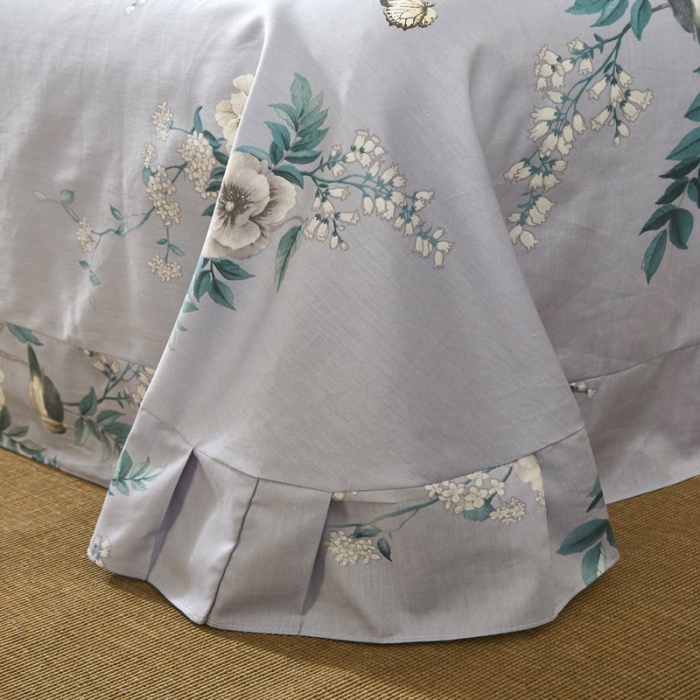 91家纺网 家纺一手货源 找家纺 雲归梦2021全棉大版四件套第二批花卉格调系列 听风忆雪