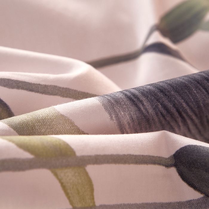 91家纺网 家纺一手货源 找家纺 雲归梦2021全棉大版四件套第二批花卉格调系列 一米阳光粉