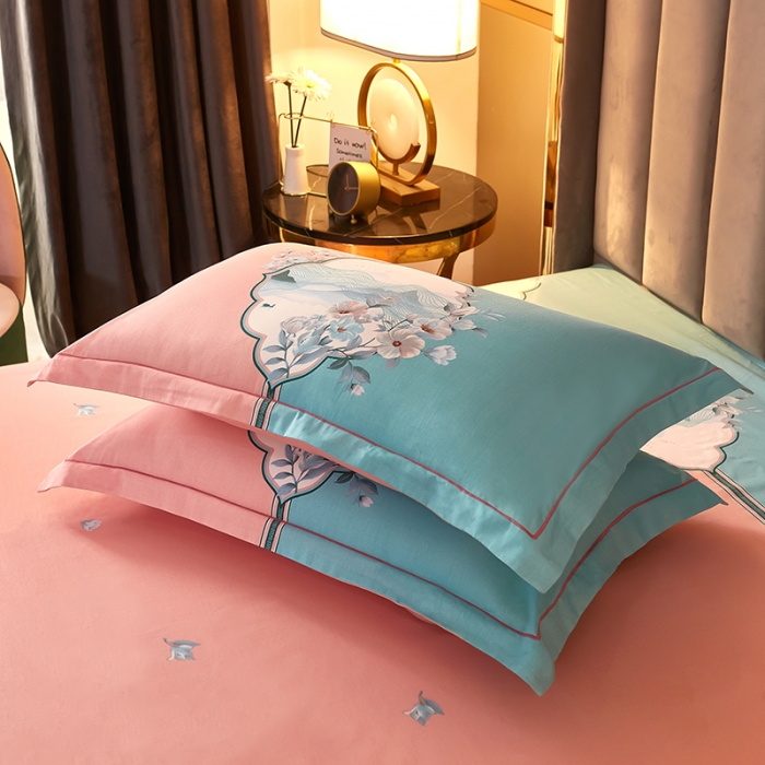 91家纺网 家纺一手货源 找家纺 雲归梦2021全棉大版四件套第二批花卉格调系列 依韵兰