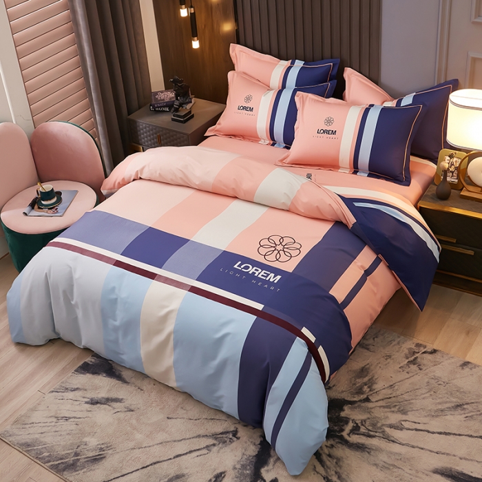 91家纺网 家纺一手货源 找家纺 雲归梦2021全棉大版四件套第二批花卉格调系列 波诺曼