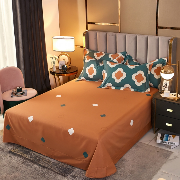 91家纺网 家纺一手货源 找家纺 雲归梦2021全棉大版四件套第二批花卉格调系列 梵蜜琳绿