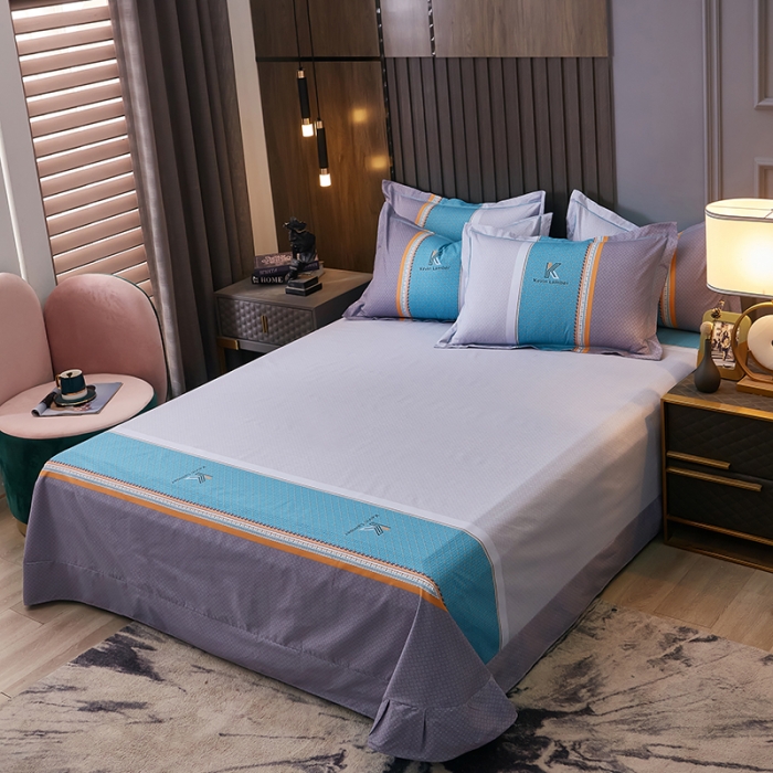 91家纺网 家纺一手货源 找家纺 雲归梦2021全棉大版四件套第二批花卉格调系列 格里空间兰