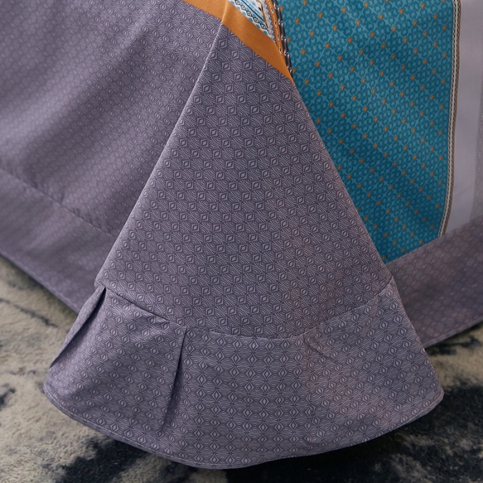 91家纺网 家纺一手货源 找家纺 雲归梦2021全棉大版四件套第二批花卉格调系列 格里空间兰