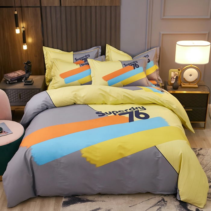 91家纺网 家纺一手货源 找家纺 雲归梦2021全棉大版四件套第二批花卉格调系列 琉璃阁灰