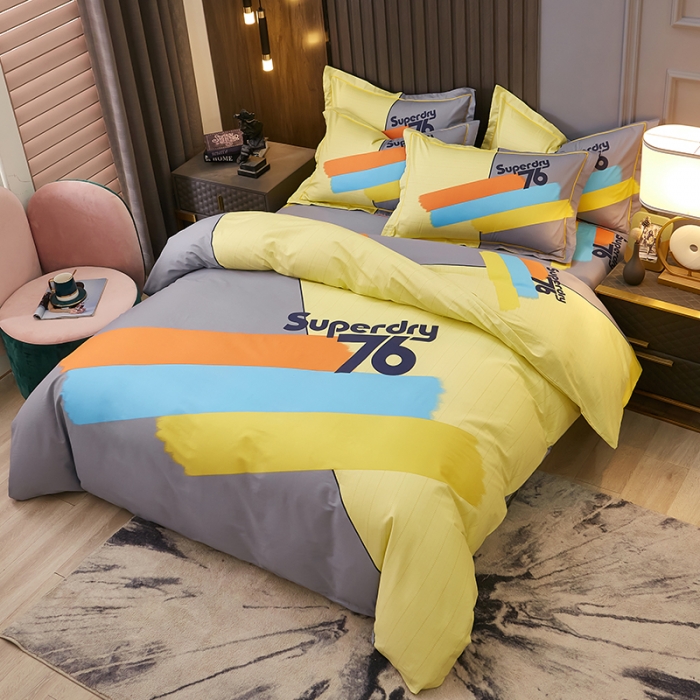 91家纺网 家纺一手货源 找家纺 雲归梦2021全棉大版四件套第二批花卉格调系列 琉璃阁灰