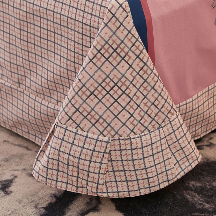 91家纺网 家纺一手货源 找家纺 雲归梦2021全棉大版四件套第二批花卉格调系列 玛格丽粉