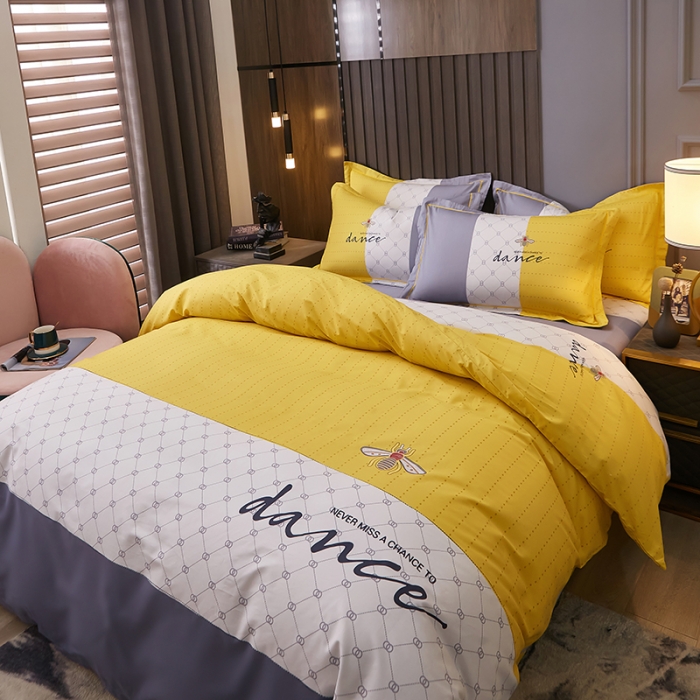 91家纺网 家纺一手货源 找家纺 雲归梦2021全棉大版四件套第二批花卉格调系列 绅士