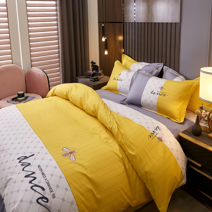 91家纺网 家纺一手货源 找家纺 雲归梦2021全棉大版四件套第二批花卉格调系列 绅士