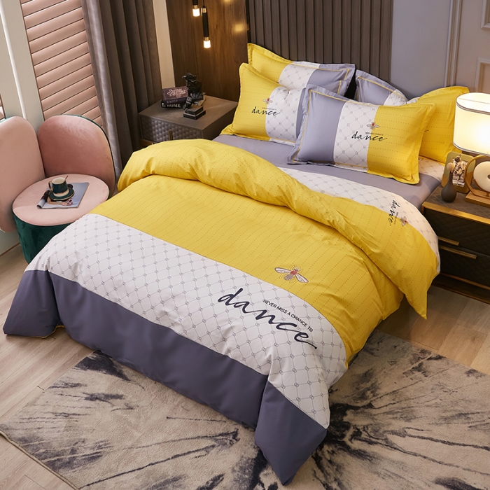 91家纺网 家纺一手货源 找家纺 雲归梦2021全棉大版四件套第二批花卉格调系列 绅士