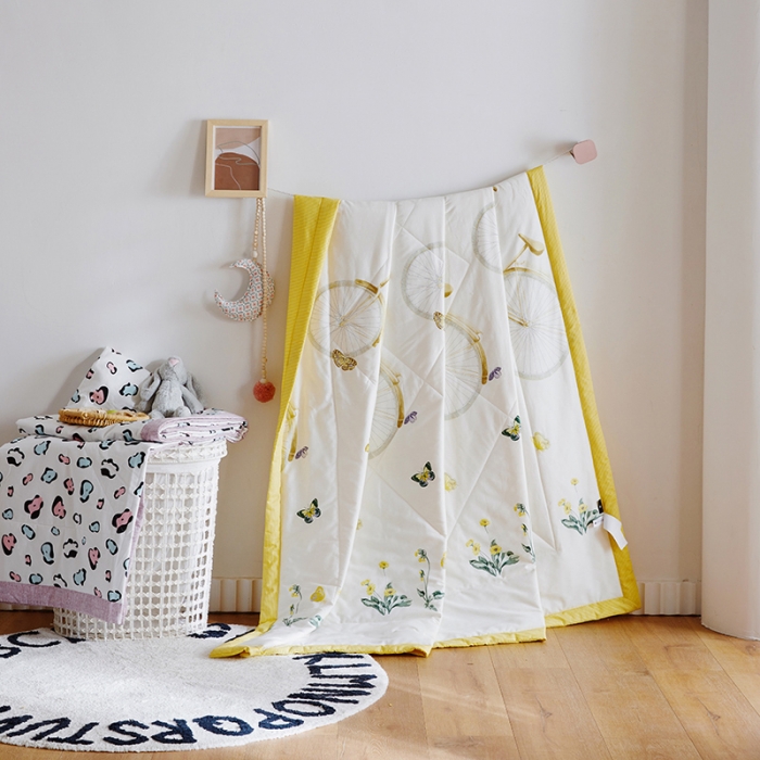 91家纺网 家纺一手货源 找家纺 莱福仕家纺 2022新款全棉喷气夏被四件套系列 写意巴黎