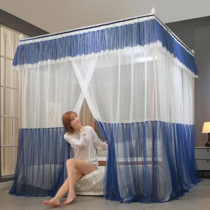 91家纺网 家纺一手货源 找家纺 海虹蚊帐 8891款落地式蚊帐 蓝灰