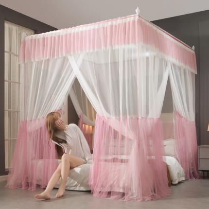 91家纺网 家纺一手货源 找家纺 海虹蚊帐 8891款落地式蚊帐 嫩粉