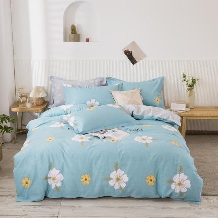 91家纺网 家纺一手货源 找家纺 （总）铭成 2022新款全棉12868小清新系列四件套