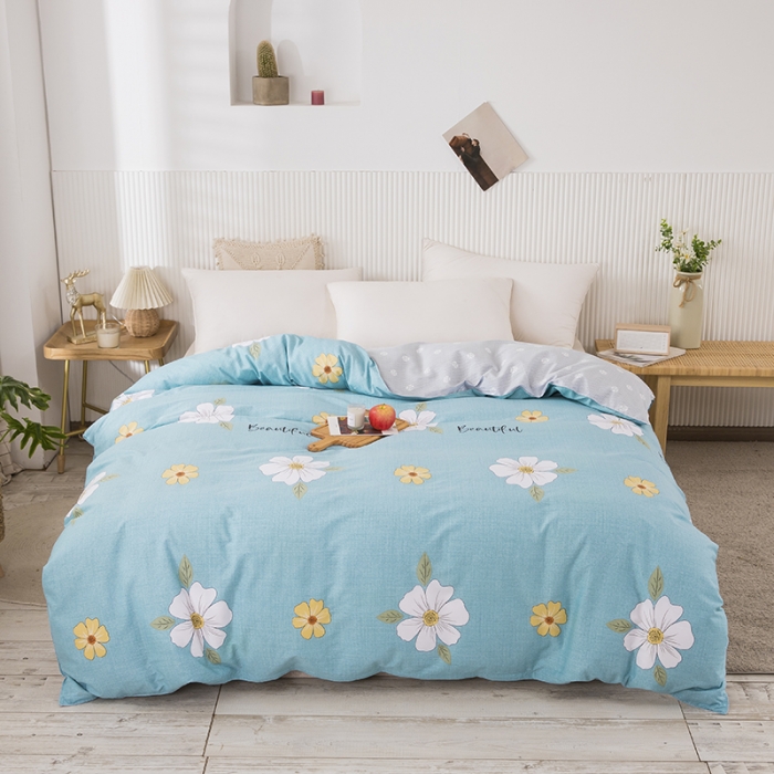 91家纺网 家纺一手货源 找家纺 铭成 2022新款全棉12868小清新系列单被套花开半夏