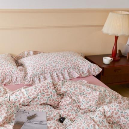 91家纺网 家纺一手货源 找家纺 （总）六巷胡同 2021新款韩国复古风小碎花水洗棉四件套