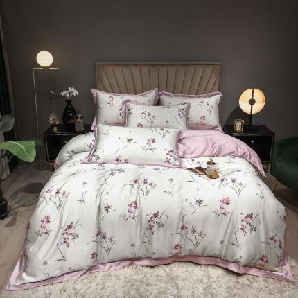 91家纺网 家纺一手货源 找家纺 （总）朵美 2021新款60天丝印花四件套