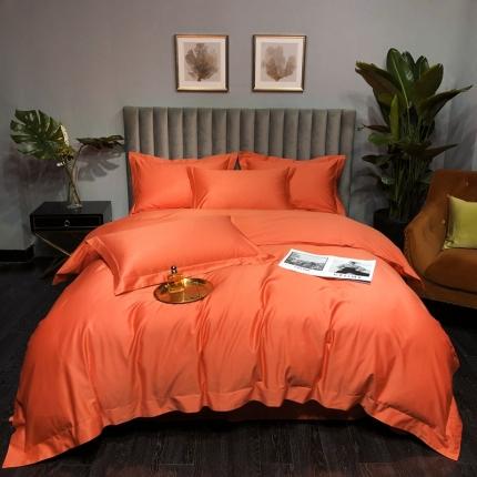 91家纺网 家纺一手货源 找家纺 （总）朵美 2021新款100支全棉纯色四件套