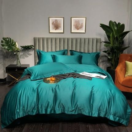 91家纺网 家纺一手货源 找家纺 （总）朵美 2021新款100支全棉纯色四件套