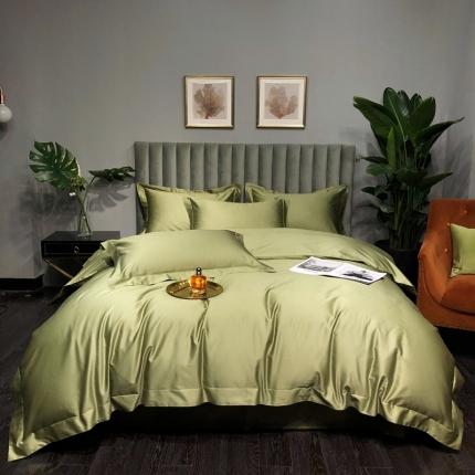 91家纺网 家纺一手货源 找家纺 （总）朵美 2021新款100支全棉纯色四件套