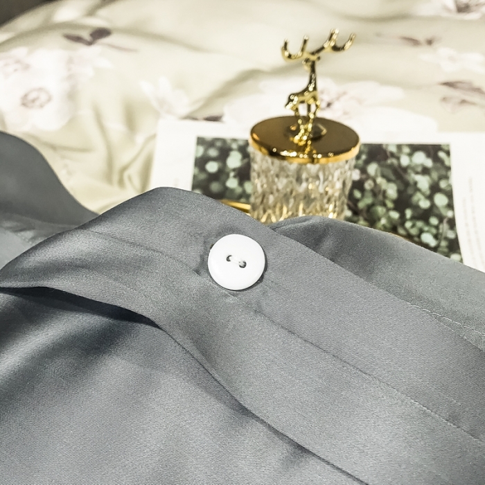 91家纺网 家纺一手货源 找家纺 朵美 2021新款60天丝印花四件套 郊游绿