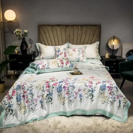 朵美 2021新款60天丝数码印花夏被四件套 岸芷汀兰