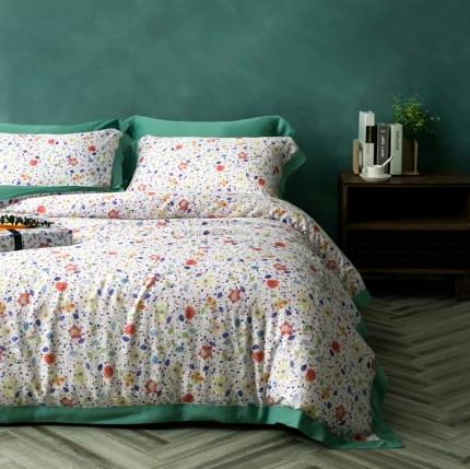 91家纺网 家纺一手货源 找家纺 （总）朵美 2021新款100支天丝数码印花四件套