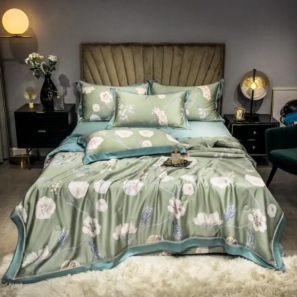 朵美 2021新款60天丝数码印花夏被四件套 摇曳