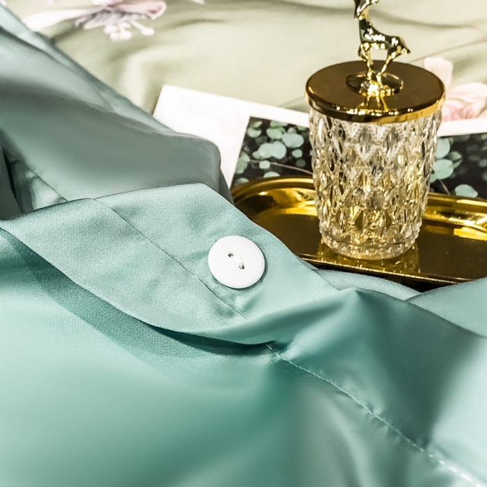 91家纺网 家纺一手货源 找家纺 朵美 2021新款60天丝数码印花夏被四件套 摇曳